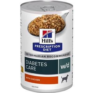 Hill's Prescription Diet w/d - Alimento Umido per Cani con Pollo 370g per la Gestione del Diabete