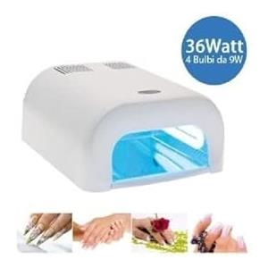 OISE ART STORE Trade Shop - Lampada Fornetto Uv 36w 4 Bulbi Per Colata Ricostruzione Unghie Nail Art Timer