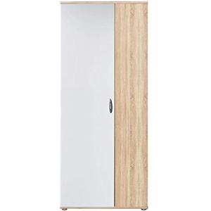 AVANTI TRENDSTORE - Talent - Armadio ad ante a battente, scarpiera in laminato quercia/bianco, dimensioni: LAP 70x176x35 cm