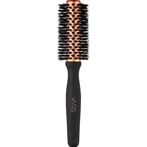 VARIS Boar Brush S - Spazzola rotonda con setole di cinghiale e nylon, riduce l'effetto crespo e aumenta la lucentezza dei capelli