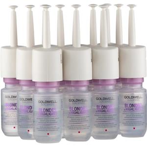 Goldwell Siero Condizionante Intensivo Blondes & Highlights 12x18ml - Protezione Colore e Trattamento Antigiallo per Capelli Biondi