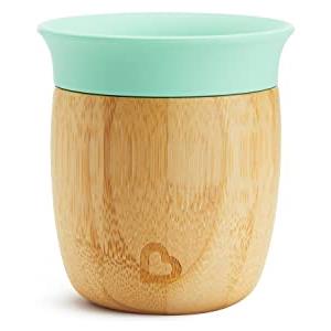 Munchkin Bambou Tazza aperta per bebé y bambini, Tazza aperta in bambù per bebé e bambini, Senza BPA, Design 360°, 5oz/150ml