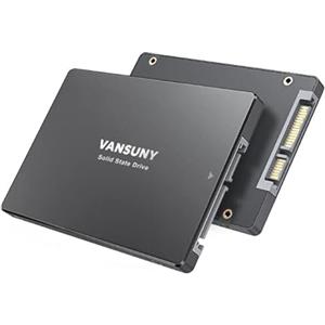 Vansuny SSD Interno 1TB SATA III 2.5 3D NAND Unità a Stato Solido Interne Disco Interno fino a 500MB/s per Laptop e PC Desktop (1TB, Nero)