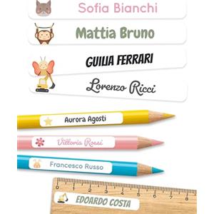 melu kids etichette personalizzabili 150 pezzi