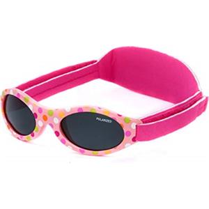 Kiddus Occhiali da sole Polarizzati Baby Premium. Bambino e Bambina. Età 0 mesi a 2 anni. UV400 100% protezione UV. Ponte nasale in Silicone morbido e fascia regolabile in Neoprene