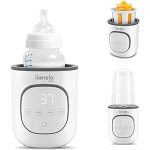 LIONELO Thermup 2.0 Scaldabiberon 5 in 1 Riscaldamento di alimenti liquidi e solidi, Sterilizzazione, Scongelamento BPA FREE Protezione contro il surriscaldamento, Termostato Auto-off mancanza d'acqua