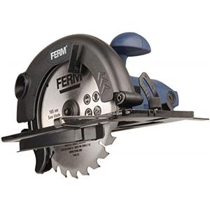 Ferm Sega circolare 1200W - Diametro lama 185mm. Pedana regolabile (45 e 90 gradi). Include lama TCT e guida parallela