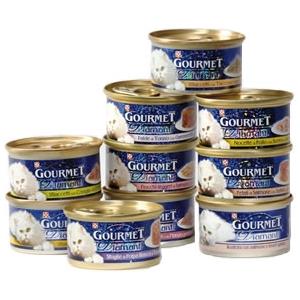 Purina Gourmet Diamant Sfilaccetti Umido Gatto 85 g - Vitello Naturale in Salsa - Confezione da 24 Lattine