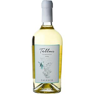 Falesco Tellus Chardonnay 2023 - Vino Bianco Lazio IGP, 12,5% Alcol, Perfetto per Antipasti e Primi Vegetariani
