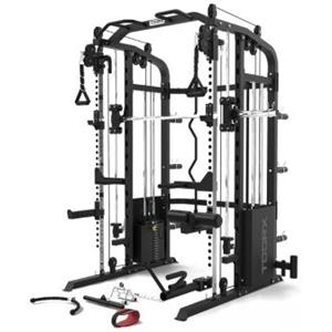 Toorx ASX 4000 - Stazione All in One 3 in 1 con Dual Pulley, Smith Machine, Rack e Pacco Pesi 2x90 kg