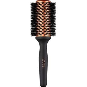 VARIS Boar Brush L - Spazzola tonda con setole di cinghiale e nylon, riduce l'effetto crespo e aumenta la lucentezza