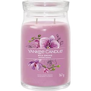 Yankee Candle Signature Candela Profumata, Orchidea Selvaggia in Giara Grande, Candele di Miscela di Cera di Soia Lunga Durata, Regalo per le Donne