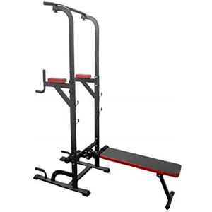 FFitness FLMD2162 Torre Palestra Multifunzionale Multifunzione Half Rack Chin Up Pull Up Push Up Sedia Romana