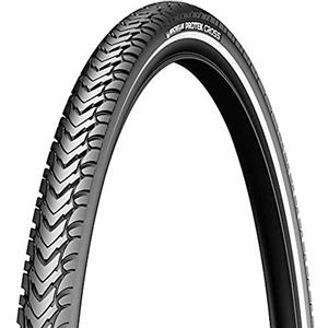 Michelin 0132PC Copertone con protezione anti-foratura Protek Cross Reflective, misura 700 x 32C, colore: nero
