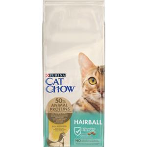 Purina Cat Chow Hairball Control Crocchette per Gatto Ricche di Pollo - 15 kg