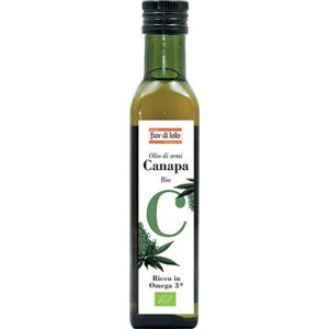 Fior di Loto Olio di Semi Canapa Biologico 250ml - Ricco in Omega 3 e Acidi Grassi Essenziali