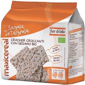 Baule Volante Fior di Loto Cracker di segale integrale con sesamo Maxicereal 200 g BIO