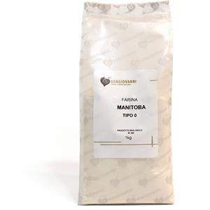 Bongiovanni Bontà Naturali Farina Manitoba di Grano Tenero Tipo 00 ad Alta Forza - Ideale per Panificazione e PasticceriaFarina di Grano Tenero Tipo 00 Manitoba 1Kg