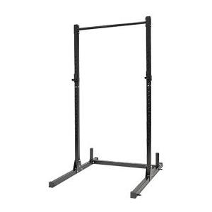JK Fitness Squat Rack JK 6066 E - Stazione Multifunzione con Barra per Trazioni, 22 Altezze Regolabili e Portadischi