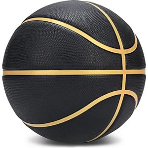 PECOGO Pallone da basket ufficiale in gomma da 69,8 cm, per interni ed esterni, da uomo, misura 5, per bambini, ragazzi, adolescenti, idee regalo (senza pompa)