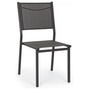 Bizzotto Sedia Hilde Antracite in Alluminio da Esterno