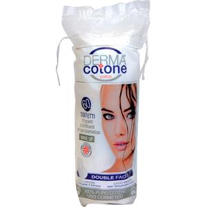 Dermacotone Dischetti Levatrucco 60 Pezzi - 100% Cotone Delicato per la Rimozione del Trucco