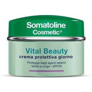 Somatoline Vital Beauty Crema Viso Giorno 50ml - Idratante e Protettiva con Estratto di Peonia