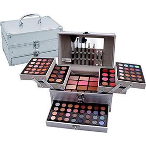 MKNZOME Kit per Trucco Completo, MKNZOME Cosmetico Valigetta per Principianti con Ombretti Correttore Rossetto Lucidalabbra Fard ecc - Sorpresa Regalo Trousse di Trucchi, per l'uso quotidiano e viaggio#4