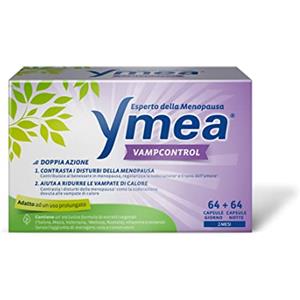 Ymea Vamp Control Integratore Alimentare - Compresse Multivitaminiche per una Progressiva Riduzione delle Vampate di Calore - 128 Capsule