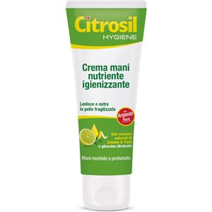 Citrosil Crema Igienizzante Mani Nutriente - 75 ml, Protegge e Ripara con Essenze Naturali