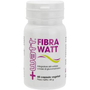 +Watt Fibra Watt - Integratore Alimentare a Base di Glucomanno - 60 capsule