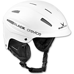 BLACK CREVICE Casco da sci Ischgl I Casco da sci antiurto dal design sportivo in diversi colori I Casco da sci Uomo & Donna I Casco da snowboard I Casco da sci traspirante I Regolabile (L, Bianco)