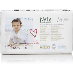 Naty By Nature Babycare, Pannolini usa e getta ecologici, taglia 3 (M, 4-9 kg), 52 pz.