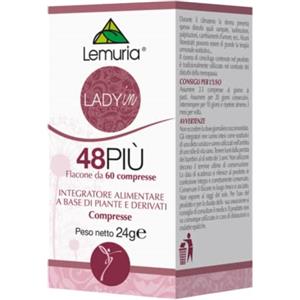Lemuria - 48 PIÙ - Per Contrastare i Disturbi della Menopausa, con Rizoma di Cimicifuga - 60 Compresse
