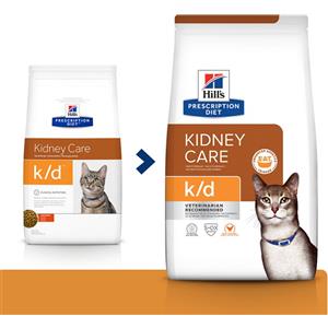 Hill's Prescription Diet k/d Kidney Care - Alimento Secco per Gatti con Pollo, 400g
