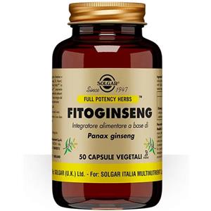 Solgar Fitoginseng - Integratore Tonico-Adattogeno con Ginseng Coreano, 50 Capsule Vegetali