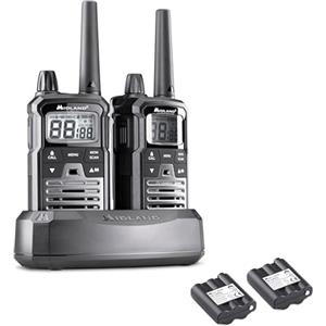 Midland - Walkie Talkie XT70 PRO Doppio, 2 Ricetrasmittenti Professionali Security e Outdoor, 101 Canali PMR446, Canale RRM, Waterproof IPX4, Portata 12Km, Autonomia 12H, VOX, Batterie e Accessori