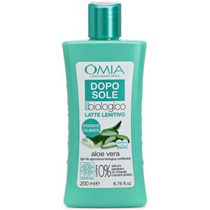 Omia Doposole Latte Lenitivo 200 ml con Aloe Vera del Salento, Olio di Argan, Macadamia e Burro di Karité - Azione Idratante e Nutriente, Effetto Riparatore