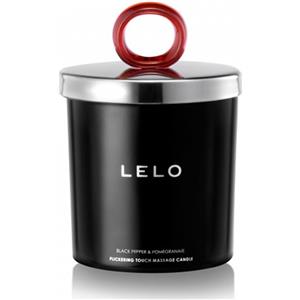 LELO Flickering Touch Candela da Massaggio 150g - Pepe Nero e Melograno, si trasforma in olio profumato per massaggi sensuali