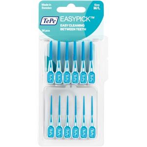 TePe EasyPick Scovolini Interdentali M/L Blu - 36 Pezzi con Nucleo in Plastica e Superficie in Silicone