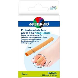 Pietrasanta Pharma Master-Aid Footcare Protezione Tubolare Ritagliabile 15cm Taglia Small in Gel e Tessuto Elastico