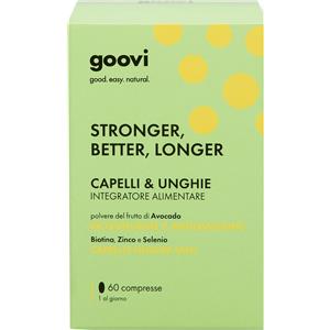 Goovi Stronger, Better, Longer Integratore Alimentare per Capelli & Unghie Compresse 60 pz