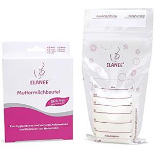 Elanee, Sacca per latte materno, Bianco (durchsichtig), 20 pz.