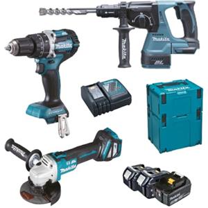 Makita Set Elettroutensili Makita DLX3119TJ 18V 5Ah