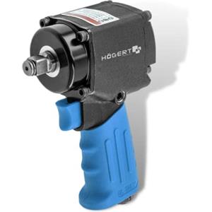 Högert Technik - Chiave ad aria ultra corta 1/2 JUMBO Drive - Velocità di rotazione 10.000 giri/min - Coppia di funzionamento fino a 680 Nm - Avvitatore pneumatico compatto ultra corto - HT4R626