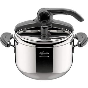 Lagostina Pentola a Pressione Mia Lagoeasy'up Ø 22 cm per Piastra Elettrica, Induzione, Vetroceramica - 5 litri