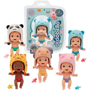 Giochi Preziosi Cicciobello Amicicci Animal Cuties - Mini Personaggio Deluxe con Cappellino e Codina Removibili