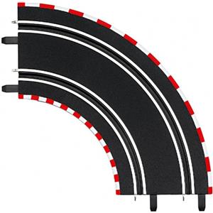 Carrera GO!!! Curva 90° per Pista Scala 1:43 - Confezione da 2 Pezzi, Ideale dai 6 Anni