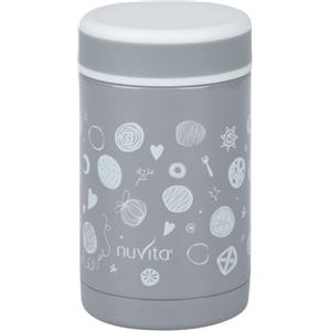 Nuvita Contenitore Termico in Acciaio Inox 500ml - Chiusura Ermetica per Pappe e Bevande