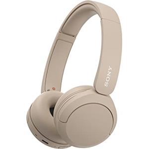 Sony WH-CH520 | Cuffie Wireless, Connessione Multipoint, con Microfono, Fino a 50 ore di durata della batteria con Ricarica rapida - Beige